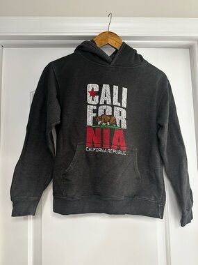 California charcoal gray hoodie